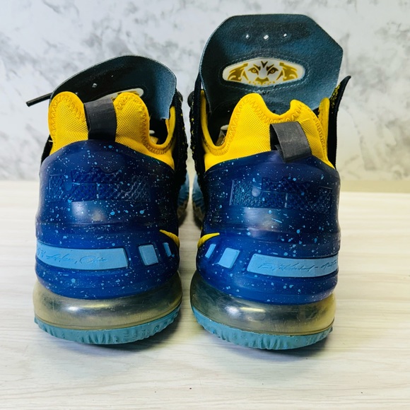 Nike LeBron 18 Lakers Heritage 2020 JAMES 23 Size 9.5 - Picture 4 of 11